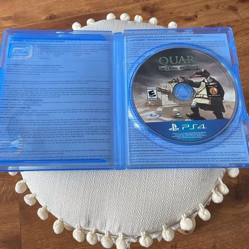 Sony Playstation 4 VR Quar Infernal Machines video game rated E 10+